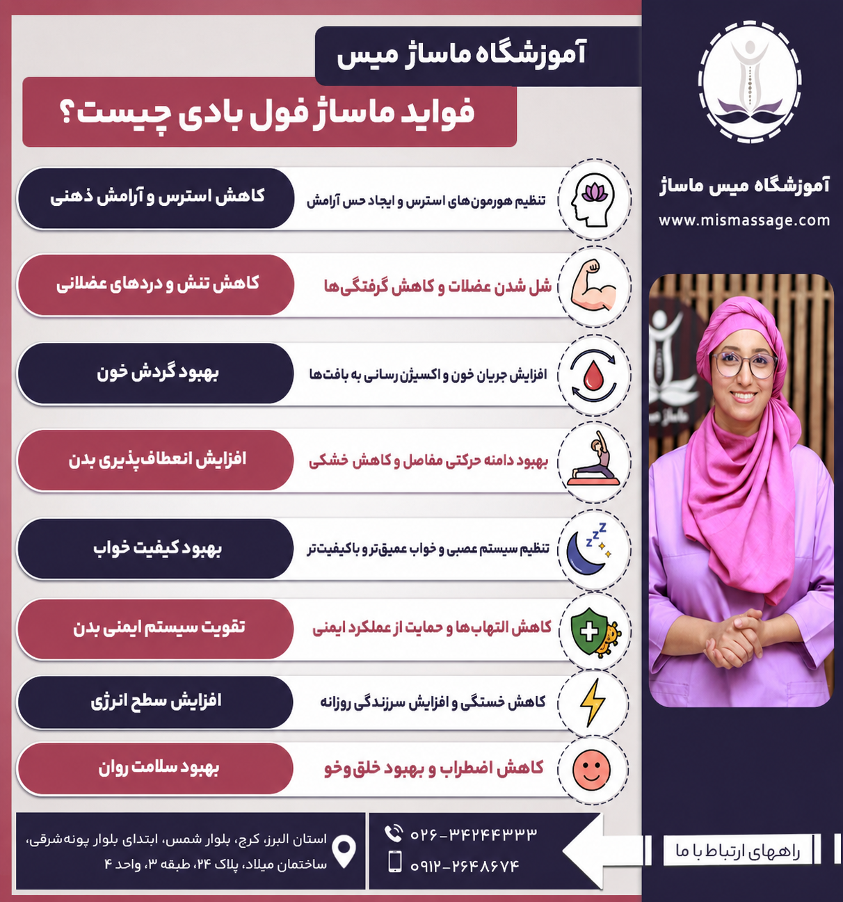 فواید ماساژ فول